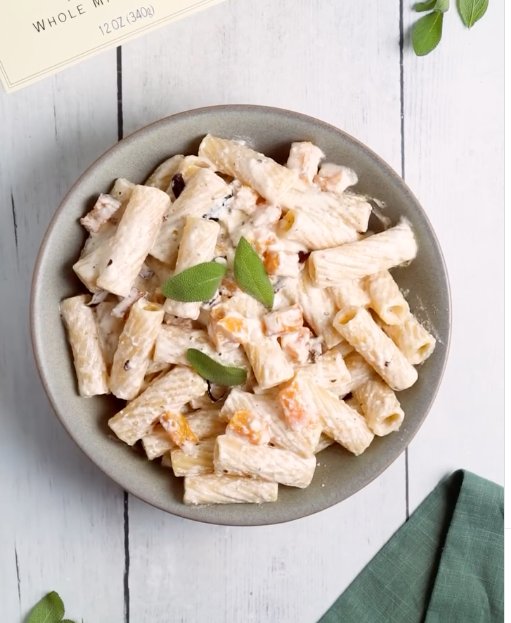 Bellwether Farms ricotta rigatoni reel