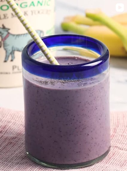 Bellwether Farms organic yogurt blueberry smoothie reel