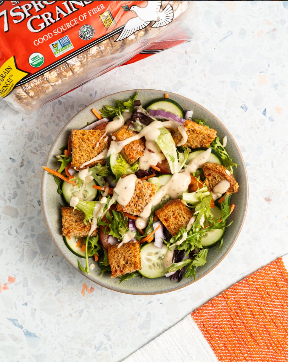 Food for Life 7 Sprouted Grains crouton salad