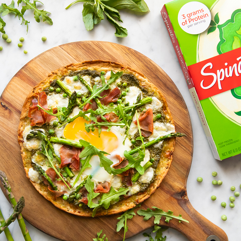 Spring pizza food styling