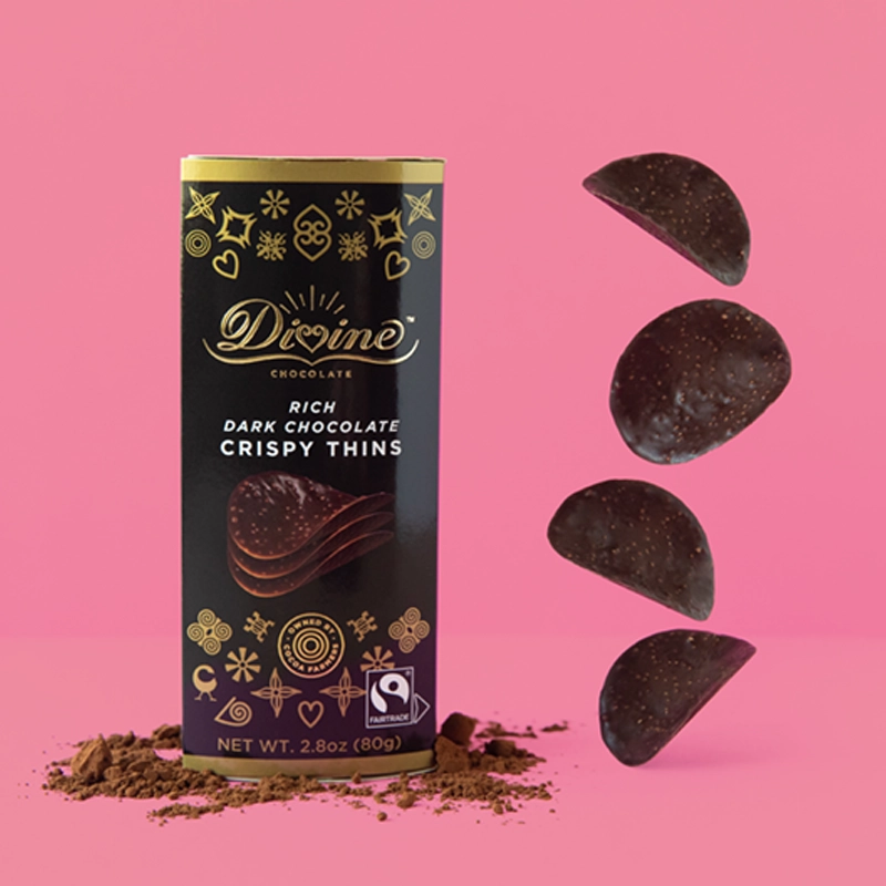 Dark Chocolate Thins product styling